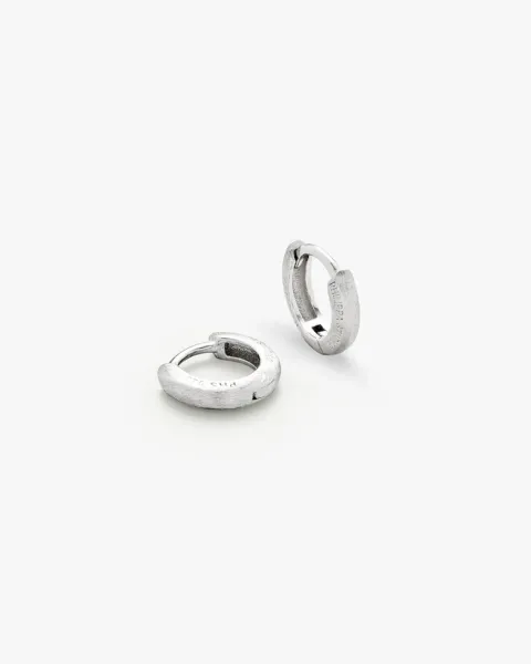 Hovedbilde Classic Satin Hoops X-Small Sølv